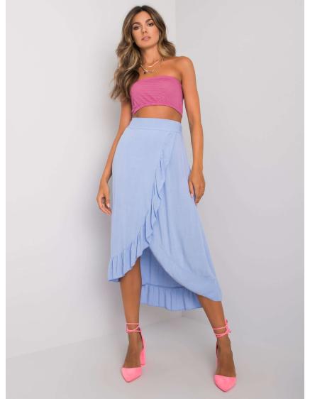 Női fűzős szoknya Jettie OCH BELLA világoskék