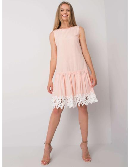 Női fodros ruha FREDERICA barack