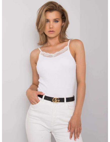Női felső csipkével Aenor RUE PARIS fehér