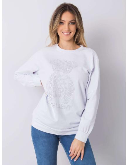 Női blúz DARLA applikációval fehér színben