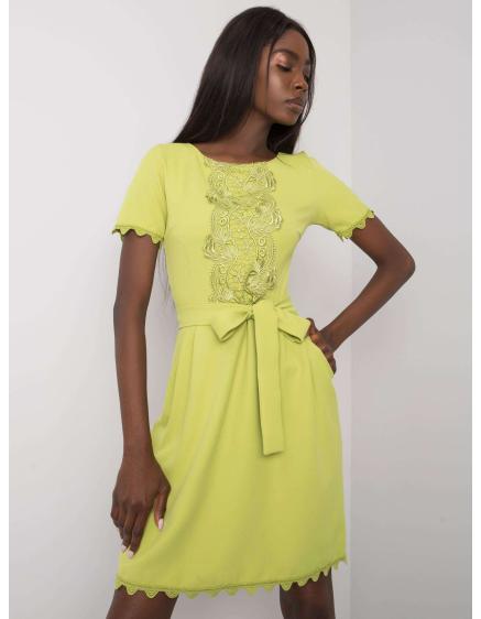 Női ruha csipkével AMBERLY zöld