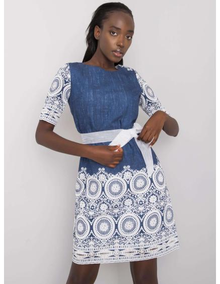 Női ruha LIDIJA tengerészkék