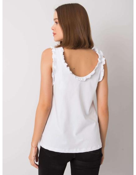 Női felső fodros Sarai RUE PARIS fehér