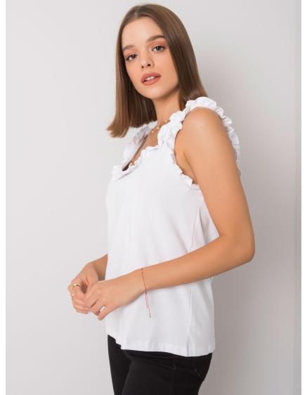 Női felső fodros Sarai RUE PARIS fehér