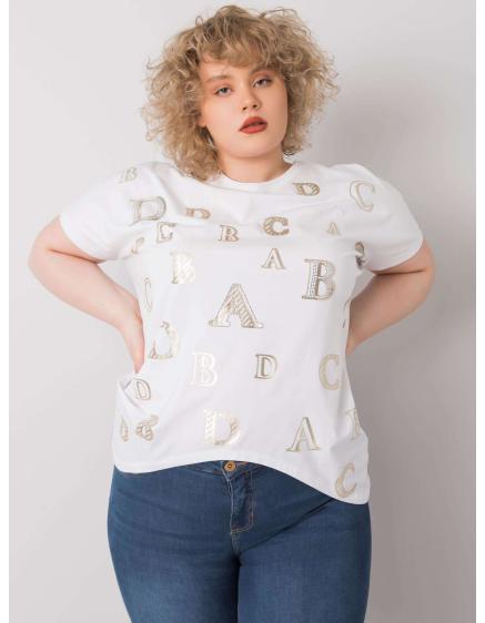 Női plus size blúz SABINA fehér