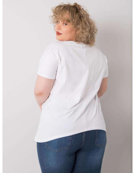 Női plus size blúz SABINA fehér