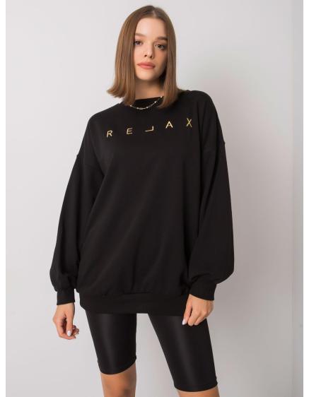 Női pulóver ADELYN fekete szöveggel