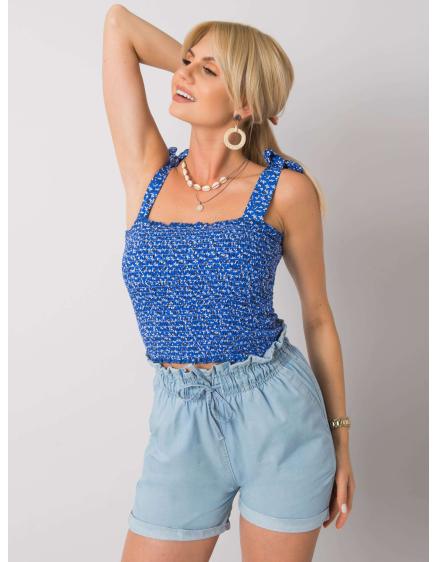 Női pántos felső Ourania RUE PARIS kék