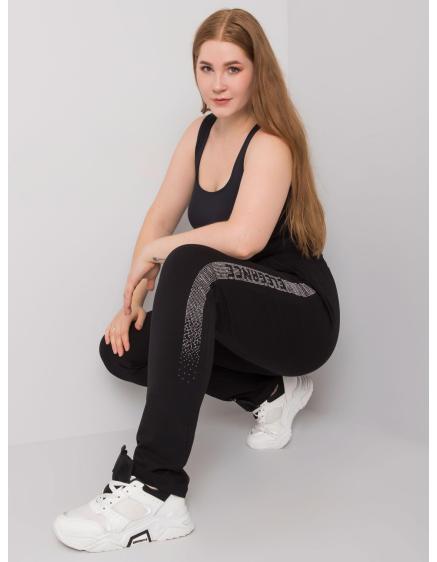 Női plus size melegítőnadrág AELIS fekete