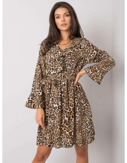 Női BEXXLEY ruha bézs és fekete színben