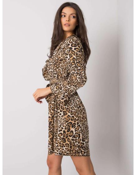 Női BEXXLEY ruha bézs és fekete színben