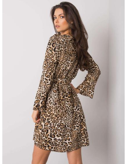 Női BEXXLEY ruha bézs és fekete színben