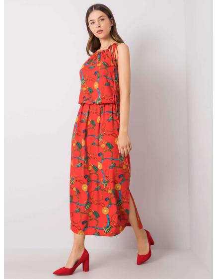 Női Amaranta nyomtatott ruha RUE PARIS piros
