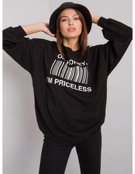 Dámska mikina s potlačou BASILE čierna