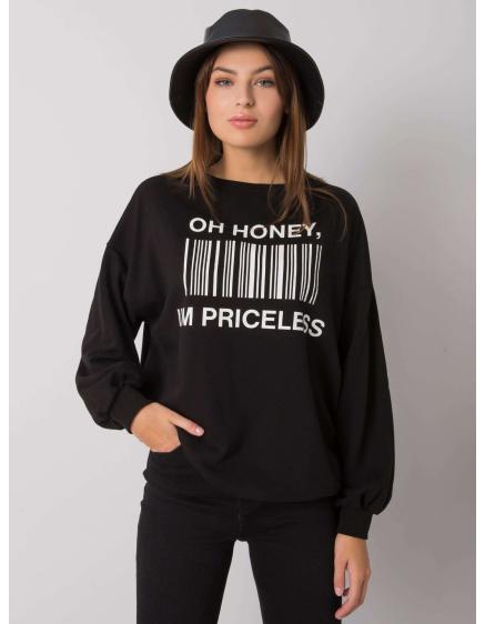 Dámska mikina s potlačou BASILE čierna