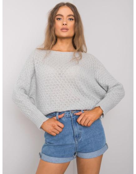 Női túlméretezett pulóver Layana OCH BELLA szürke