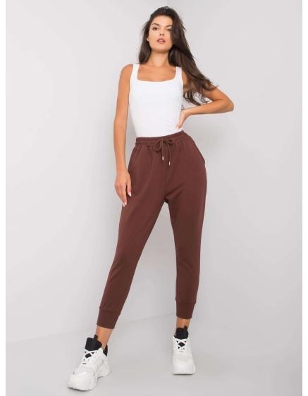 Dámské tepláky CAELIE tmavě hnědé 