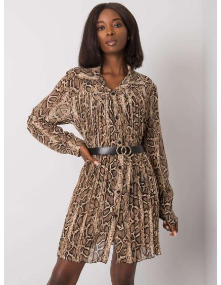 Női ruha AISHAN bézs/fekete