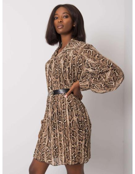 Női ruha AISHAN bézs/fekete