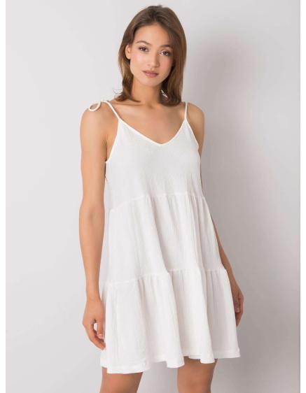 Női fodros ruha Manon RUE PARIS fehér