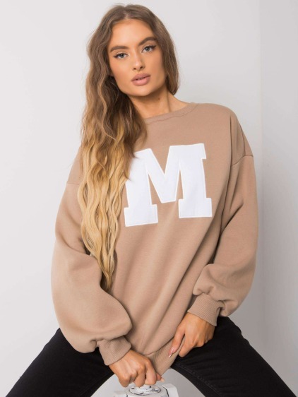 Női pamut pulóver ARMELLE beige