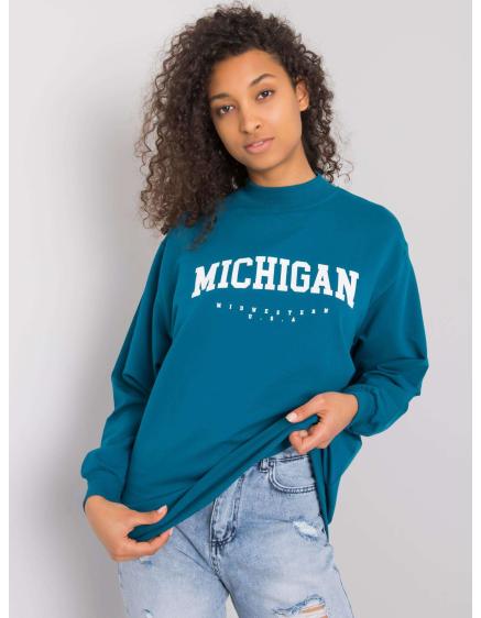 Női Majorie RUE PARIS nyomtatott pulóver kék