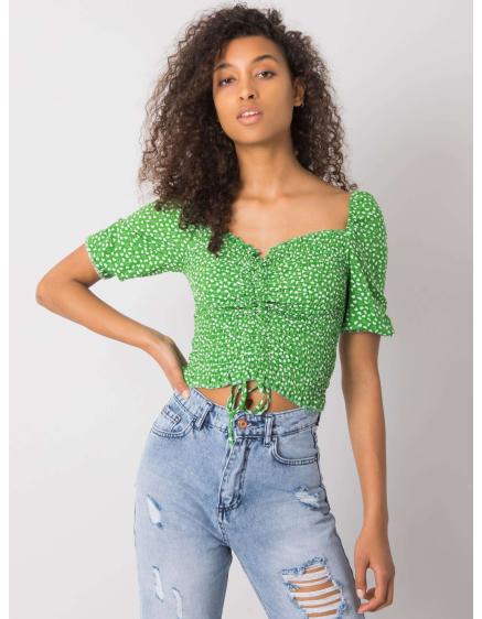 Női mintás blúz Aurinda RUE PARIS zöld