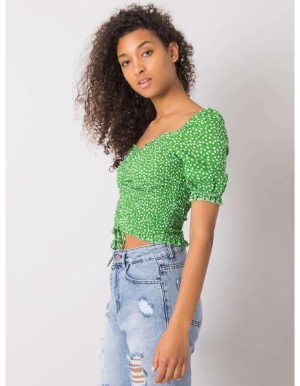 Női mintás blúz Aurinda RUE PARIS zöld