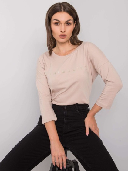 Dámska blúzka s nápisom CANTRICE light beige