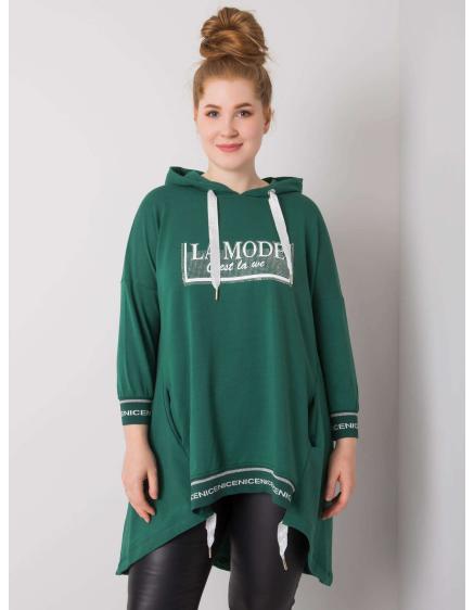 Dámská mikina BELINA tmavě zelená 