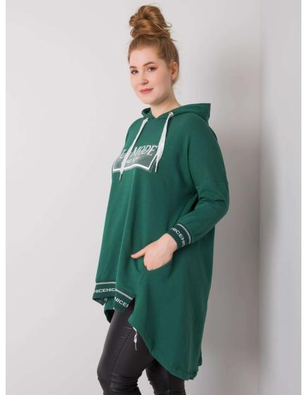 Dámská mikina BELINA tmavě zelená 