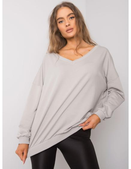 Dámská mikina s kapucí LILYANA světle šedá