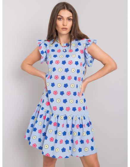 Női fodros ruha ERIA kék