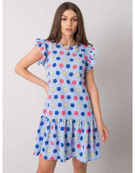 Női fodros ruha ERIA kék