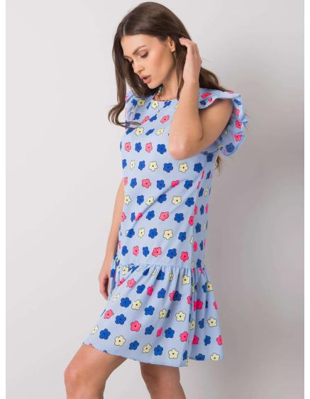 Női fodros ruha ERIA kék