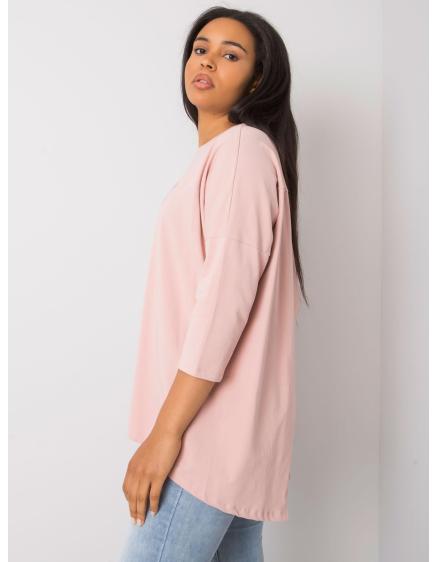 Dámská halenka plus size LUIGINA špinavě růžová