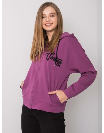 Női cipzáras kapucnis DIANE lila