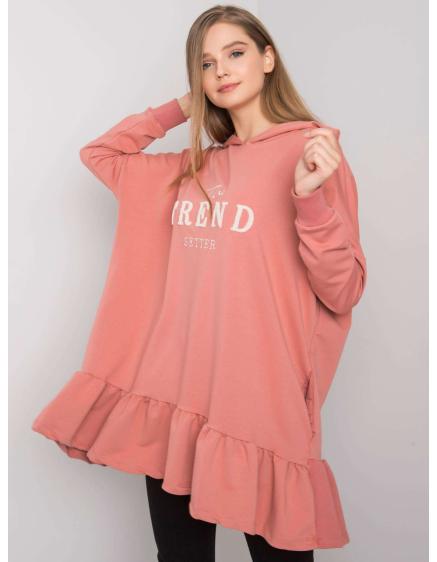Női oversize kapucnis tunika VANESSA pink