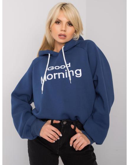 Női kapucnis pulóver ALICE sötétkék