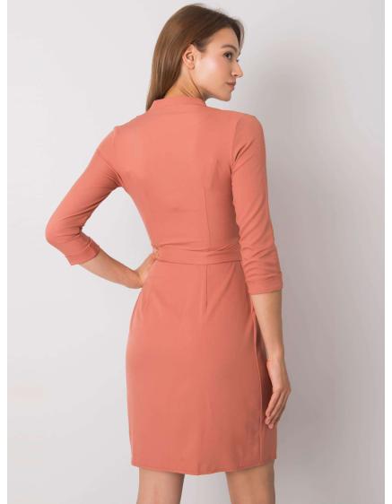 Női Edelie ruha nyakkendővel Brick