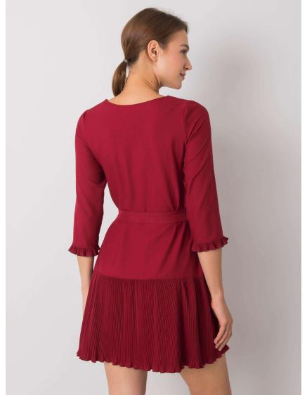 Női ruha FLEUR bordó