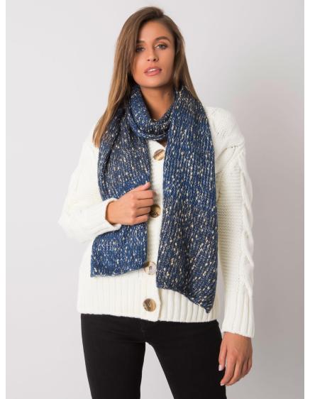 Női sál aranyszállal DAMON sötétkék sötétkék