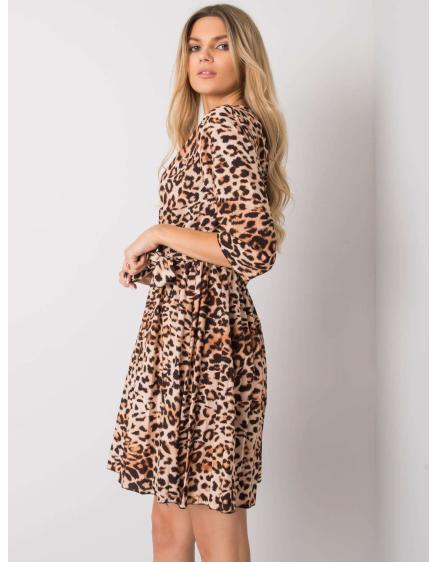 Női ABHIRI ruha bézs-fekete