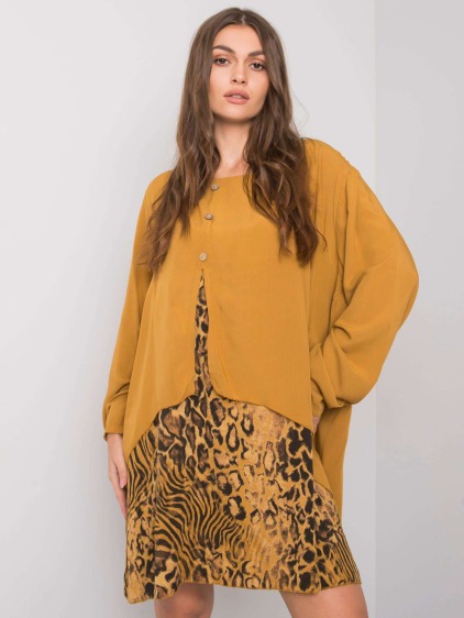 Dámske šaty GRACILYN mustard
