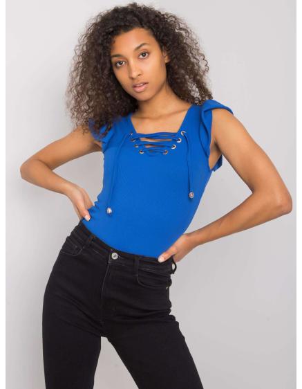 Női fűzős blúz WAVERLY sötétkék