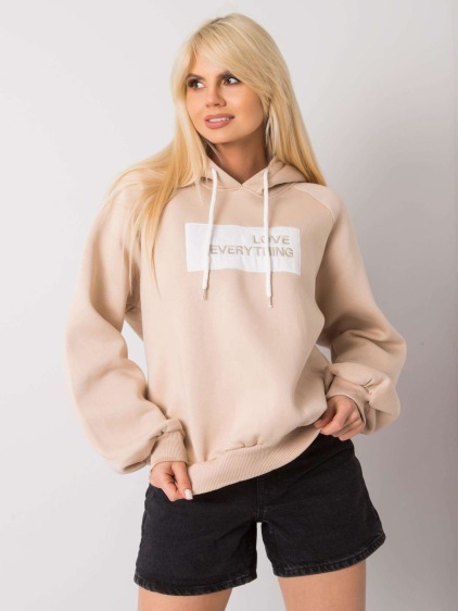 Dámská mikina oversize DINA béžová 