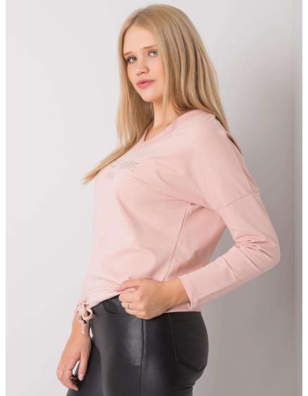 Női plus size blúz SHERYLIN piszkos rózsaszín