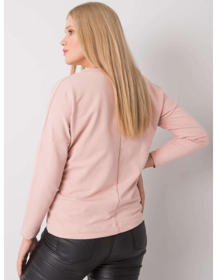 Női plus size blúz SHERYLIN piszkos rózsaszín