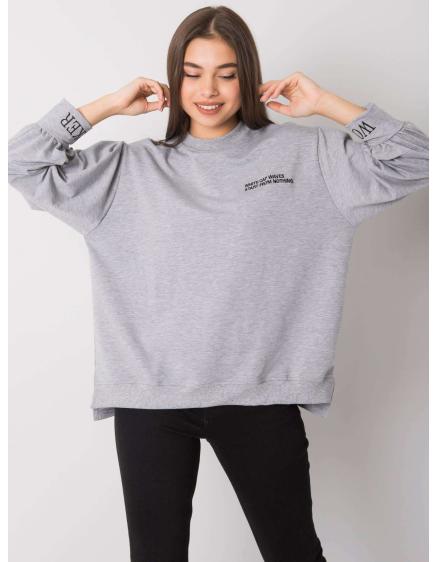 Női melange pulóver LAYLIN szürke