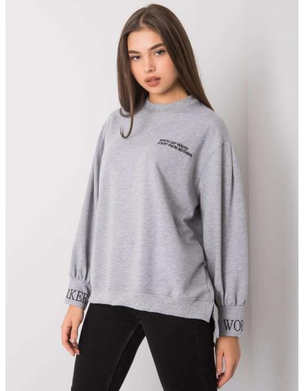 Női melange pulóver LAYLIN szürke